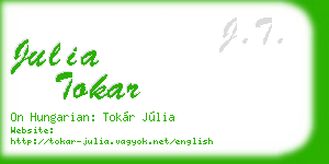 julia tokar business card