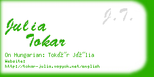 julia tokar business card